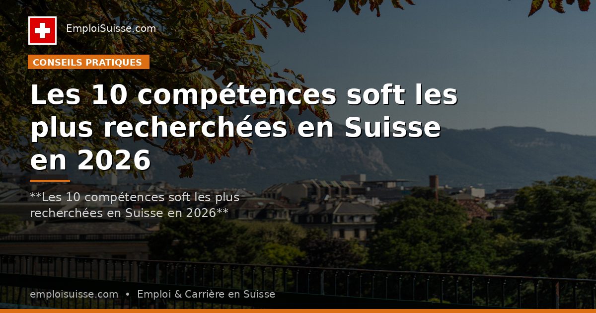 Les 10 compétences soft les plus recherchées en Suisse en 2026