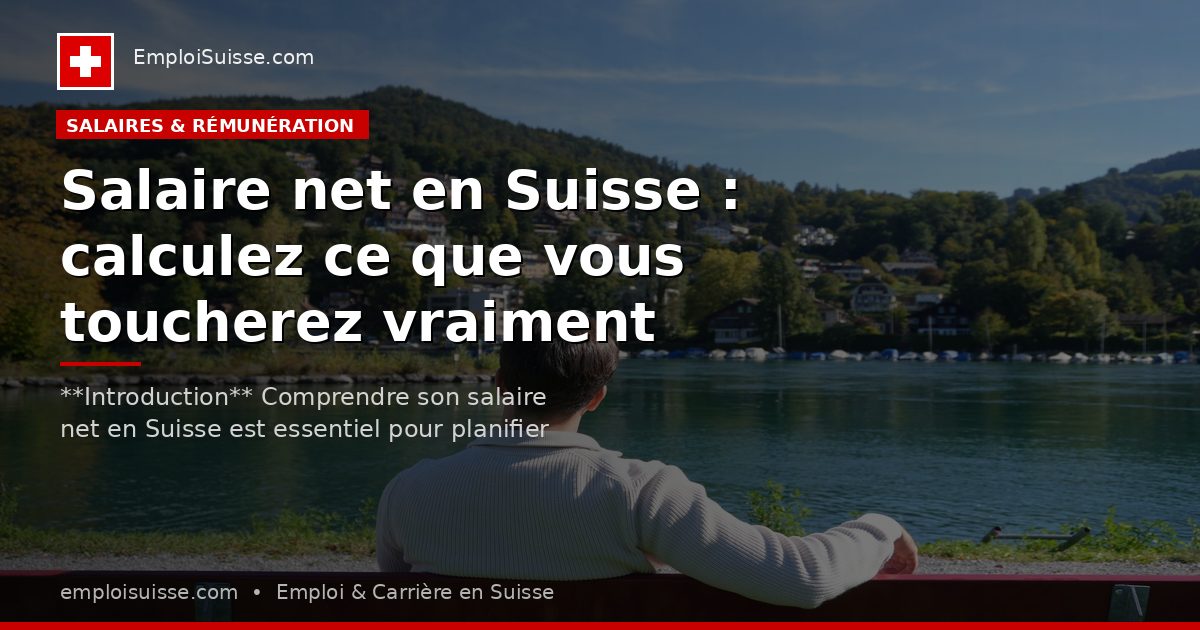 Salaire net en Suisse : calculez ce que vous toucherez vraiment