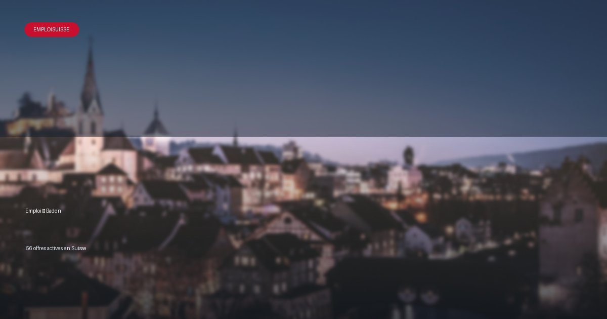 Ville de Baden en Suisse - offres d'emploi