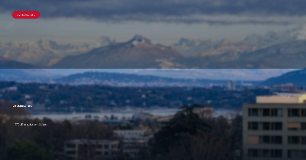 Ville de Genève en Suisse - offres d'emploi