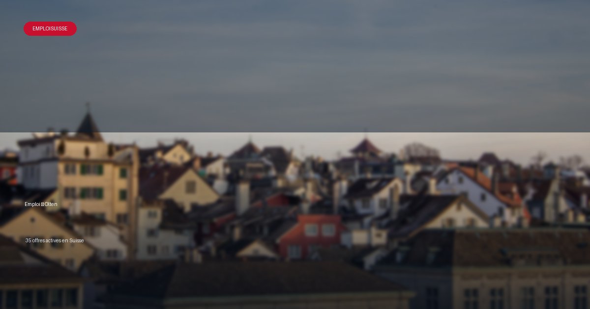 Ville de Olten en Suisse - offres d'emploi