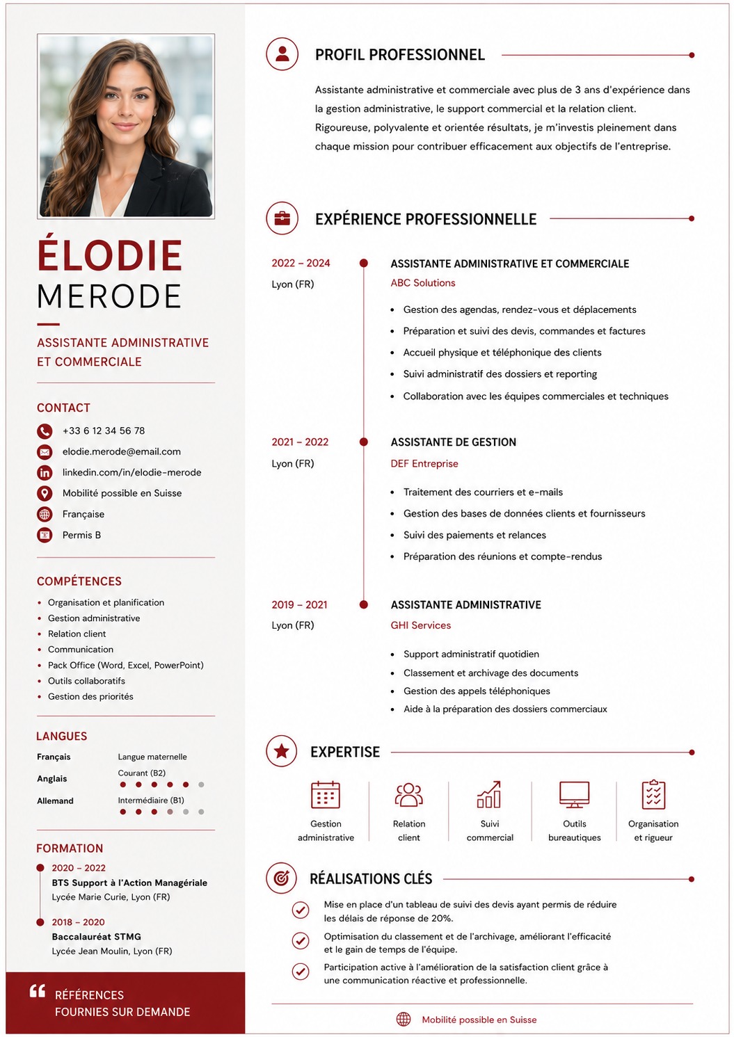 Design CV Élégant