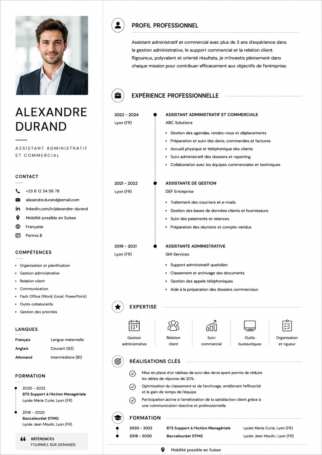 Design CV Minimaliste