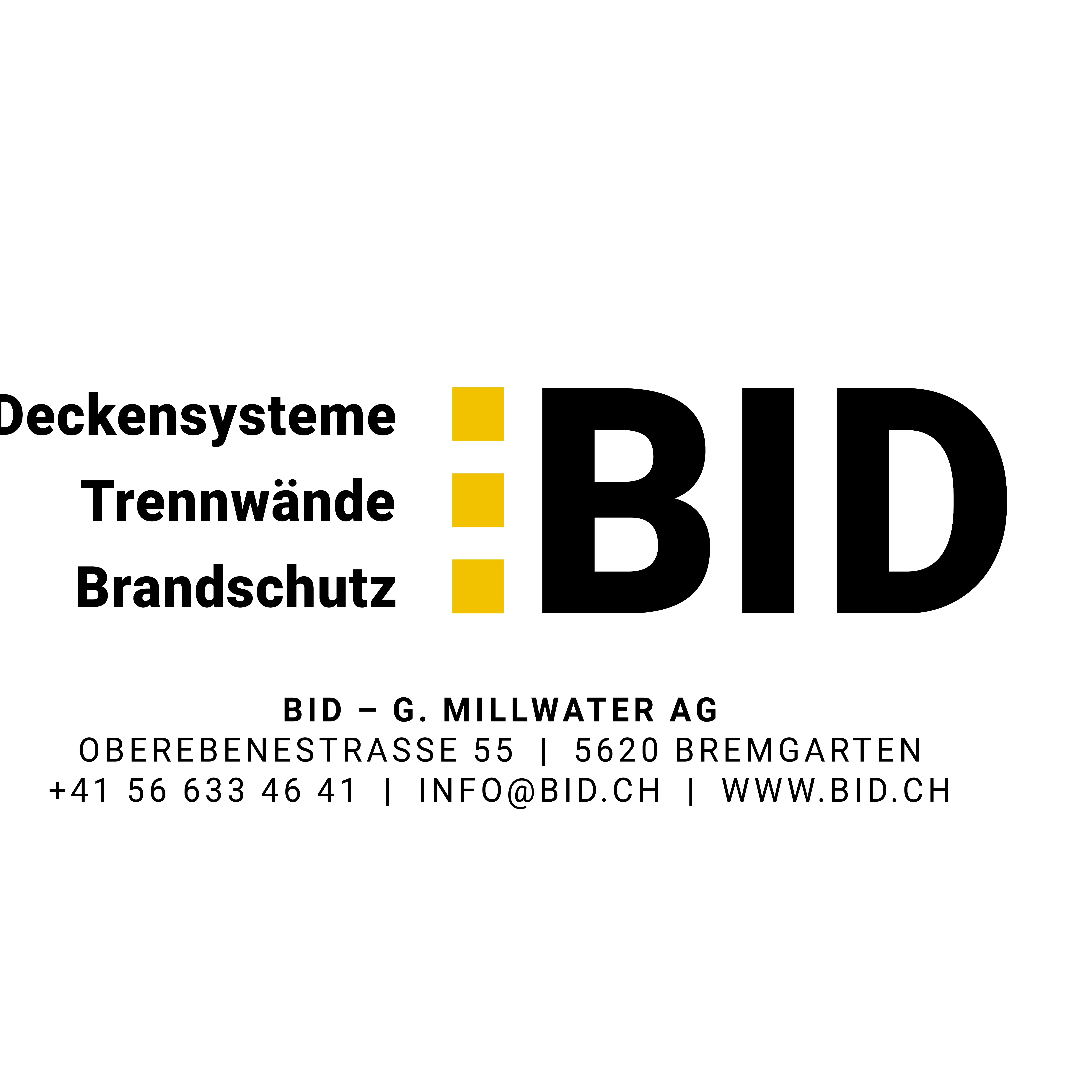 Logo BID - G. Millwater AG