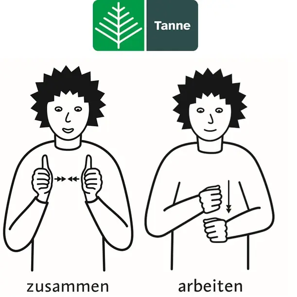 Logo Tanne, Schweizerische Stiftung für Taubblinde