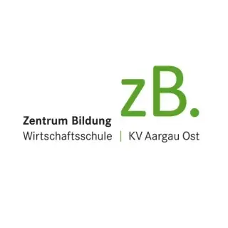 Logo zB. Zentrum Bildung Wirtschaftsschule KV Aargau Ost