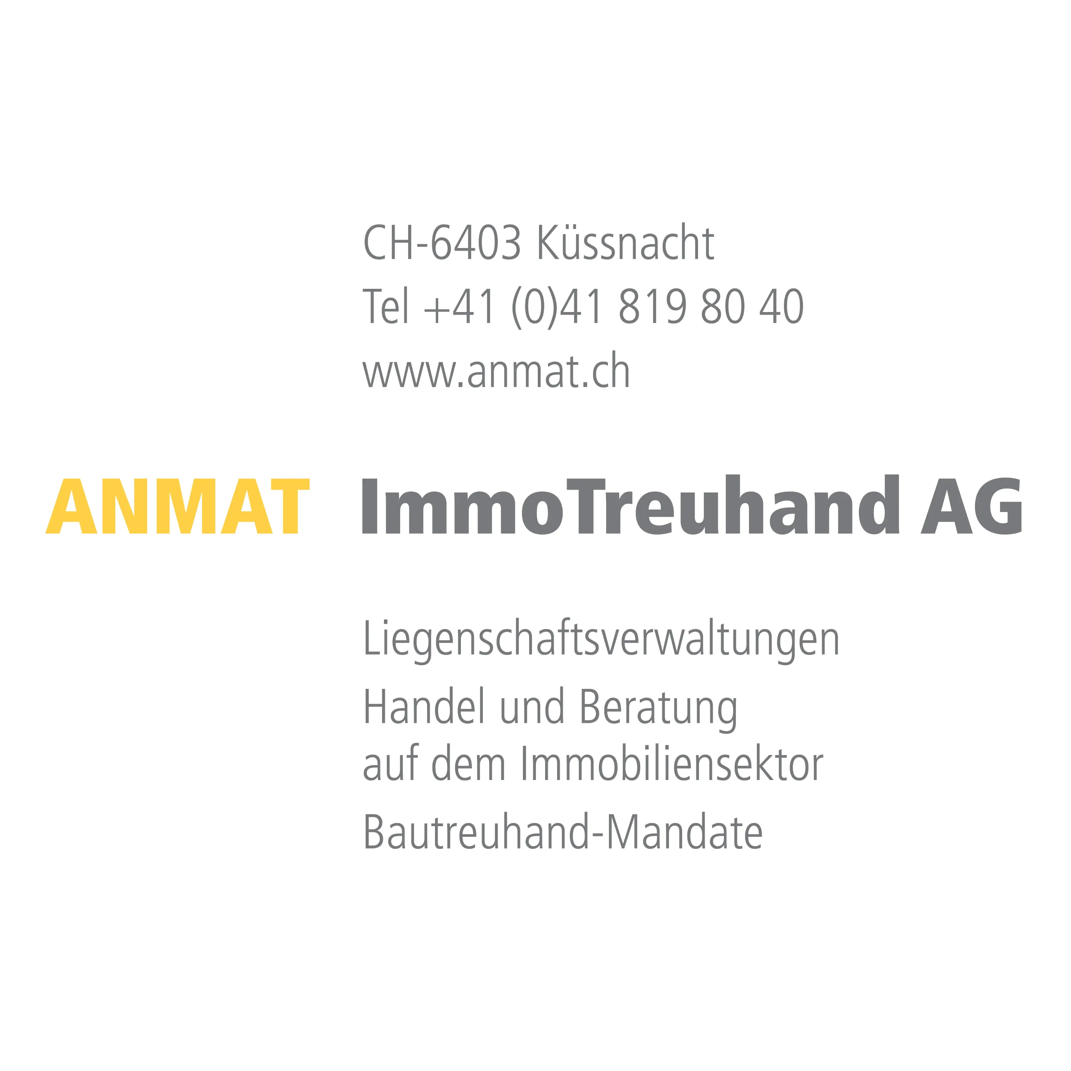 Logo ANMAT ImmoTreuhand AG