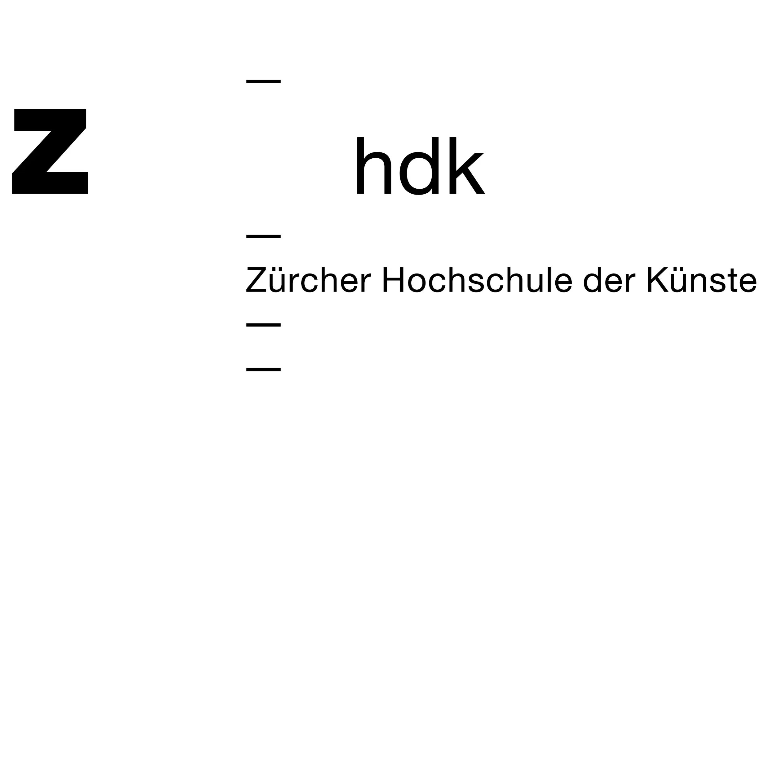 Logo Zürcher Hochschule der Künste